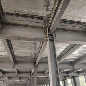 Portal frame with interlayer