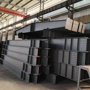 Portal frame factory building with crane