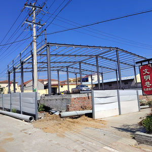 Gabled frame warehouse