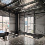 Portal frame with interlayer