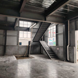 Portal frame with interlayer