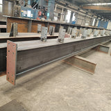 Portal frame factory building with crane